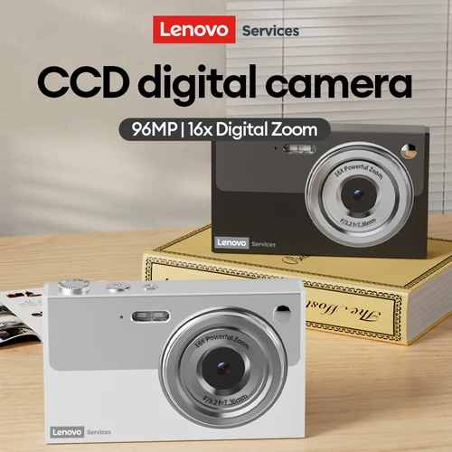 Imagen 2 del producto Cámara Digital Lenovo 96MP 16X cámara fotográfica con Zoom Digital estudiante al aire libre antivibración vídeo Digital enfoque automático con tarjeta 32G XJ22