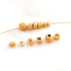 20pcs 벙어리 골드 주 판, 복숭아 심장 스레드, 사각형 구슬, 코너 절단 및 구슬 분리 DIY 쥬얼리 액세서리 재료