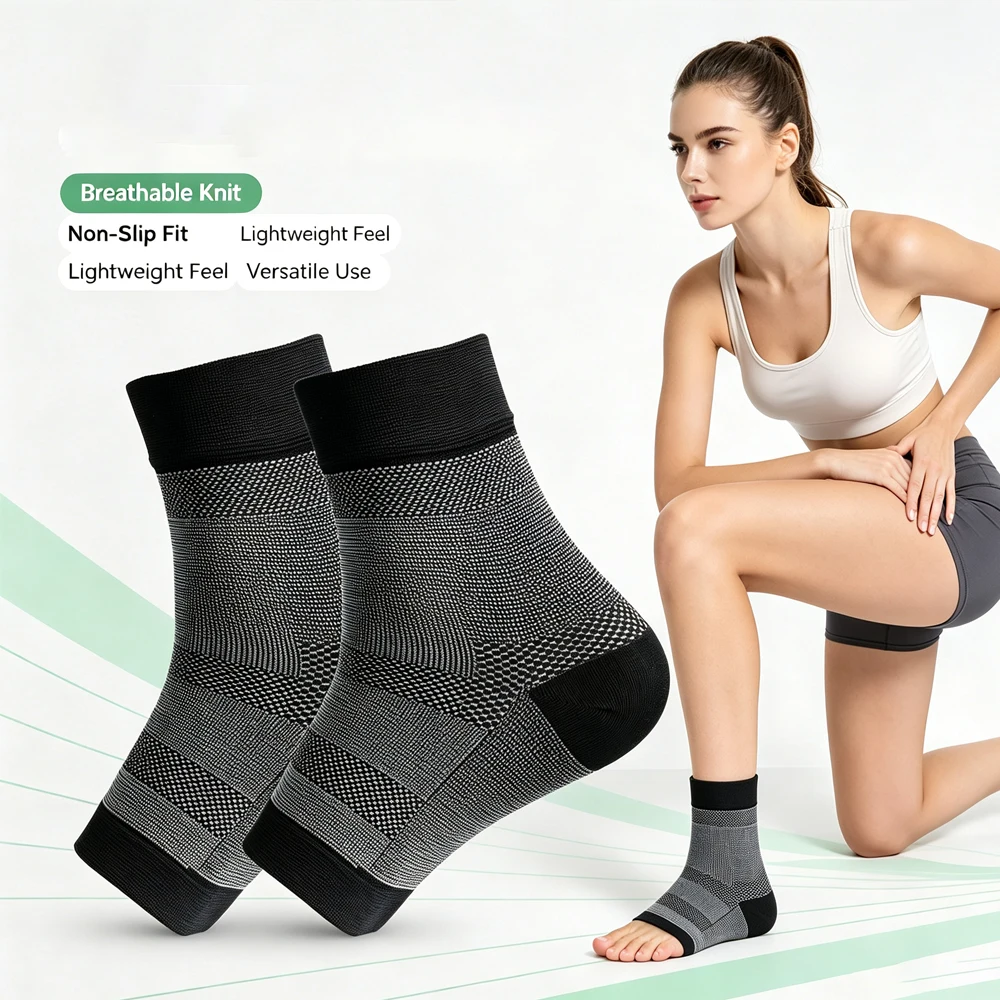 Ankle Brace Sock - Nöropati ve Plantar Fasiit için 1