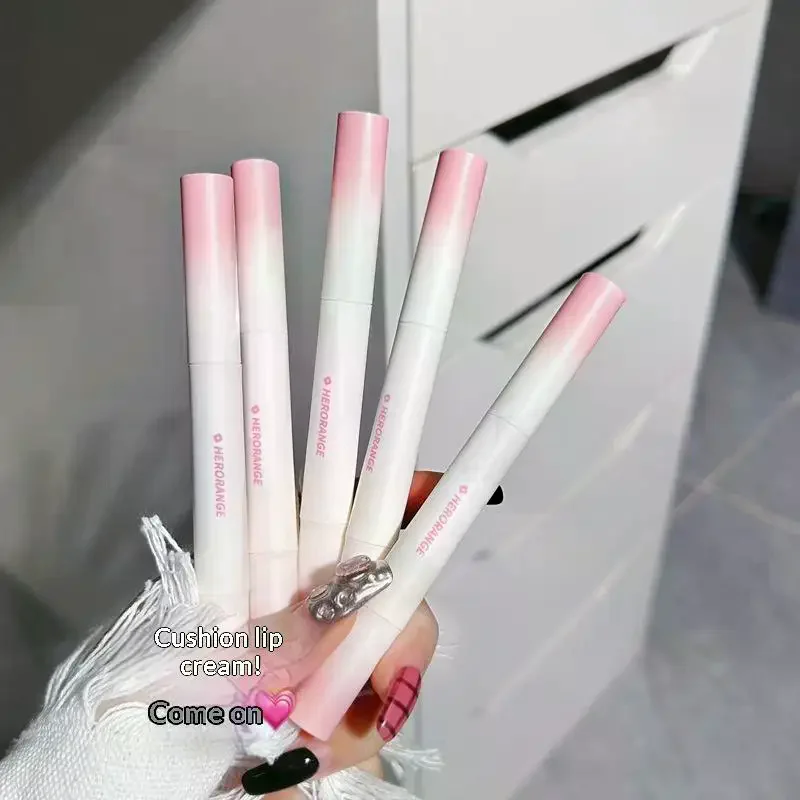 HERORANGE الشفاه الصقيل السائل أحمر الشفاه كريم عارية ماتي الوردي الأحمر الصباغ مقاوم للماء طويلة الأمد صبغ الخد الشفاه تينت لصق