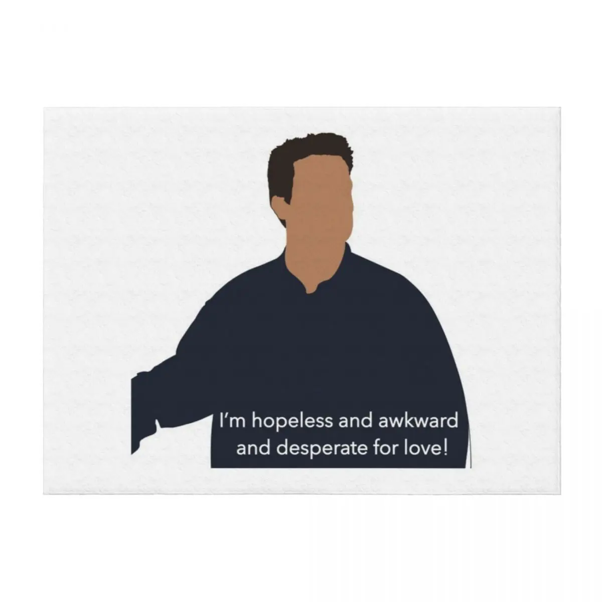 

Chandler Bing Throw Blanket Loose Furry christmas gifts Beautifuls Blankets