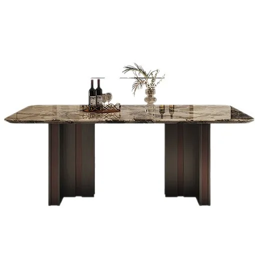 

Italian style, light luxury, marble, dining table, household, high-end, high-end