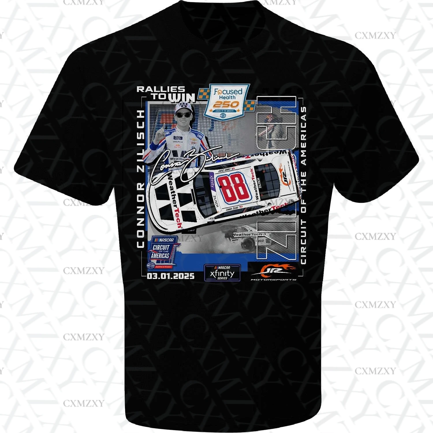 

Connor Zilisch 2025 COTA Xfinity Series Race Win T-Shirt
