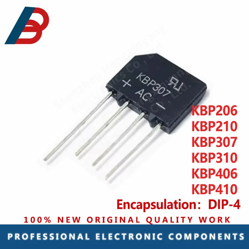 Bridge Rectifier DIP-4 KBP206 KBP210 KBP307 KBP310 KBP406 KBP410, 10 pcs/lot