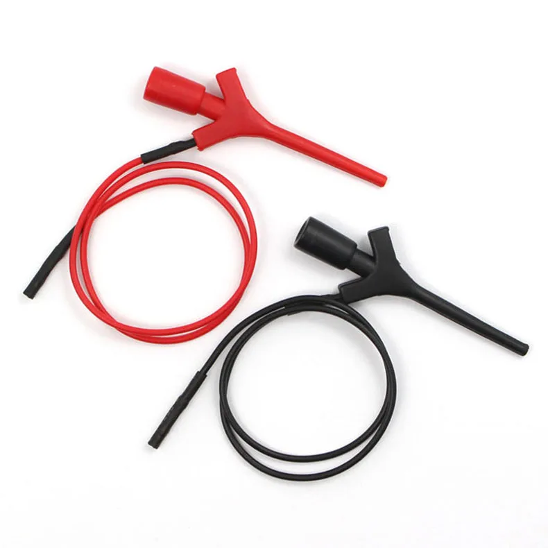 Multimeter-Messleitungen, Kabel, 2 mm Buchse, Miniatur-Schnell-IC-Testclip – Detail 2