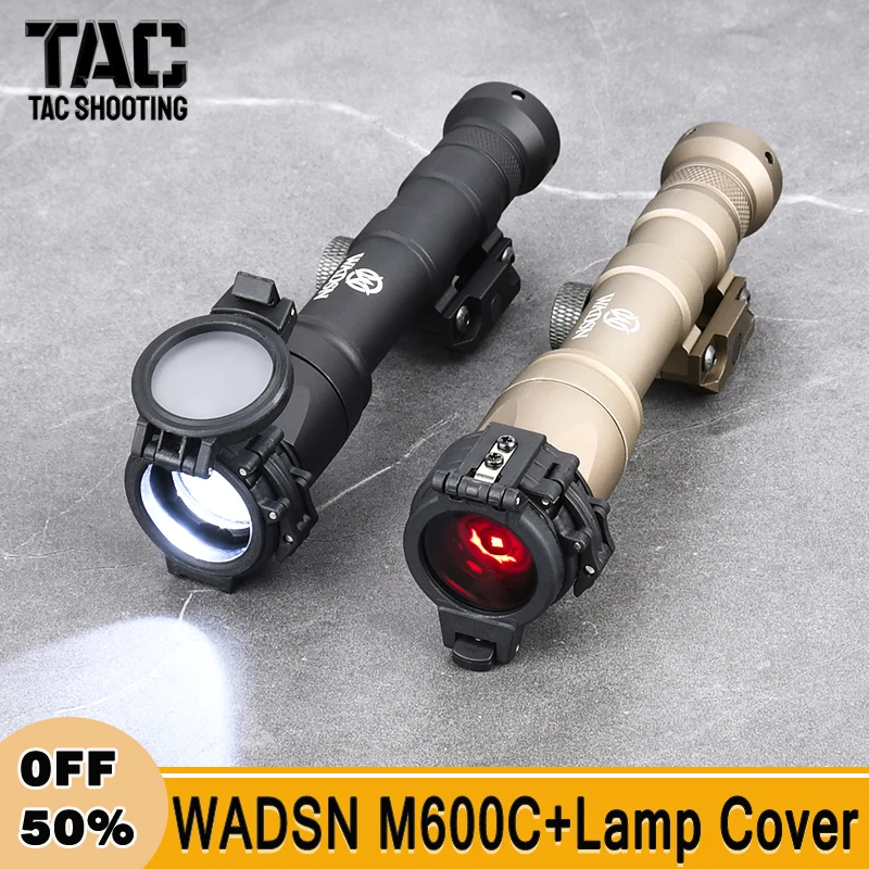 

WADSN SF M600 M600C Tactical Flashlight 600lumens White Light LED Hunting Weapon Scout Light With Diffuser IR Light Lamp Cover