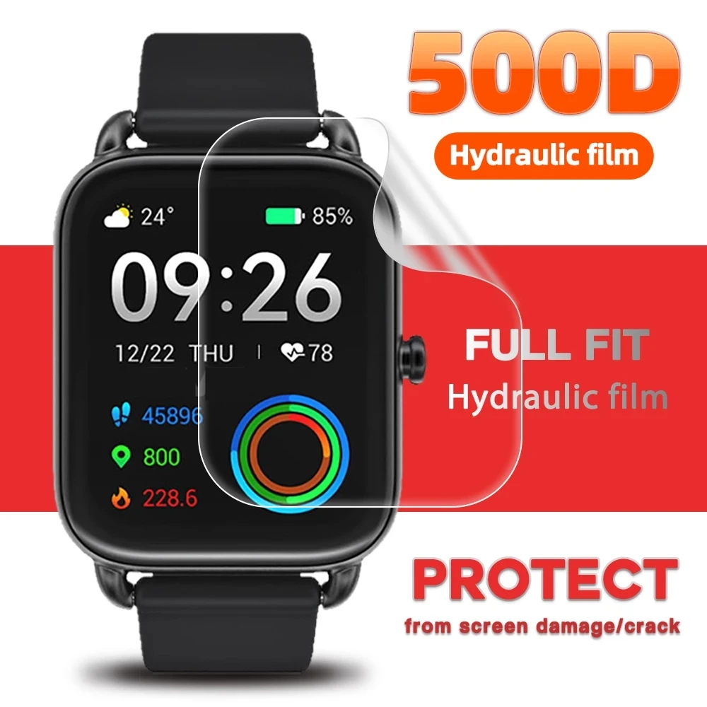 1-10Pcs Weiche Hydrogel Film Für HAYLOU RS4 RS4Plus Screen Protector Filme Nicht Glas Für Haylou RS4 + RS4 Plus Smartwatch Filme