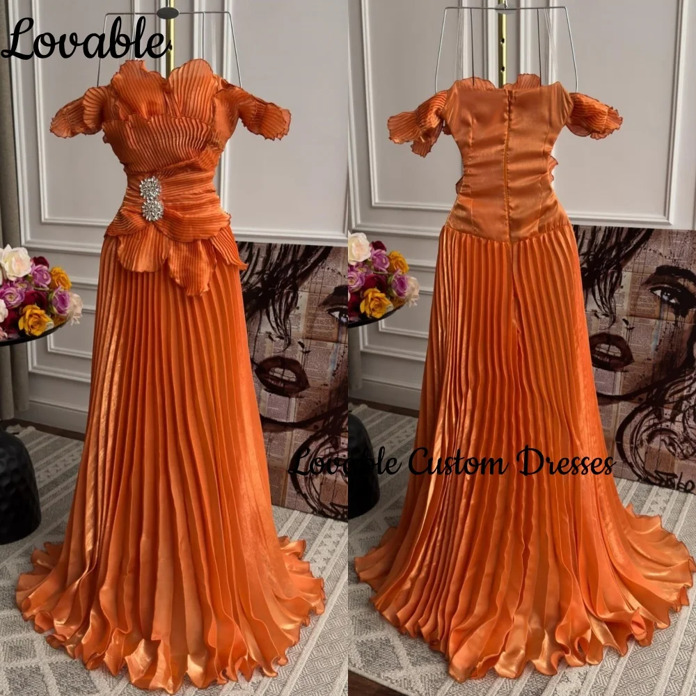 

Платье для свадебной вечеринки в Дубае, платье трапециевидной формы с рюшами на заказ, женское элегантное роскошное платье длиной до пола на молнии для выпускного вечера