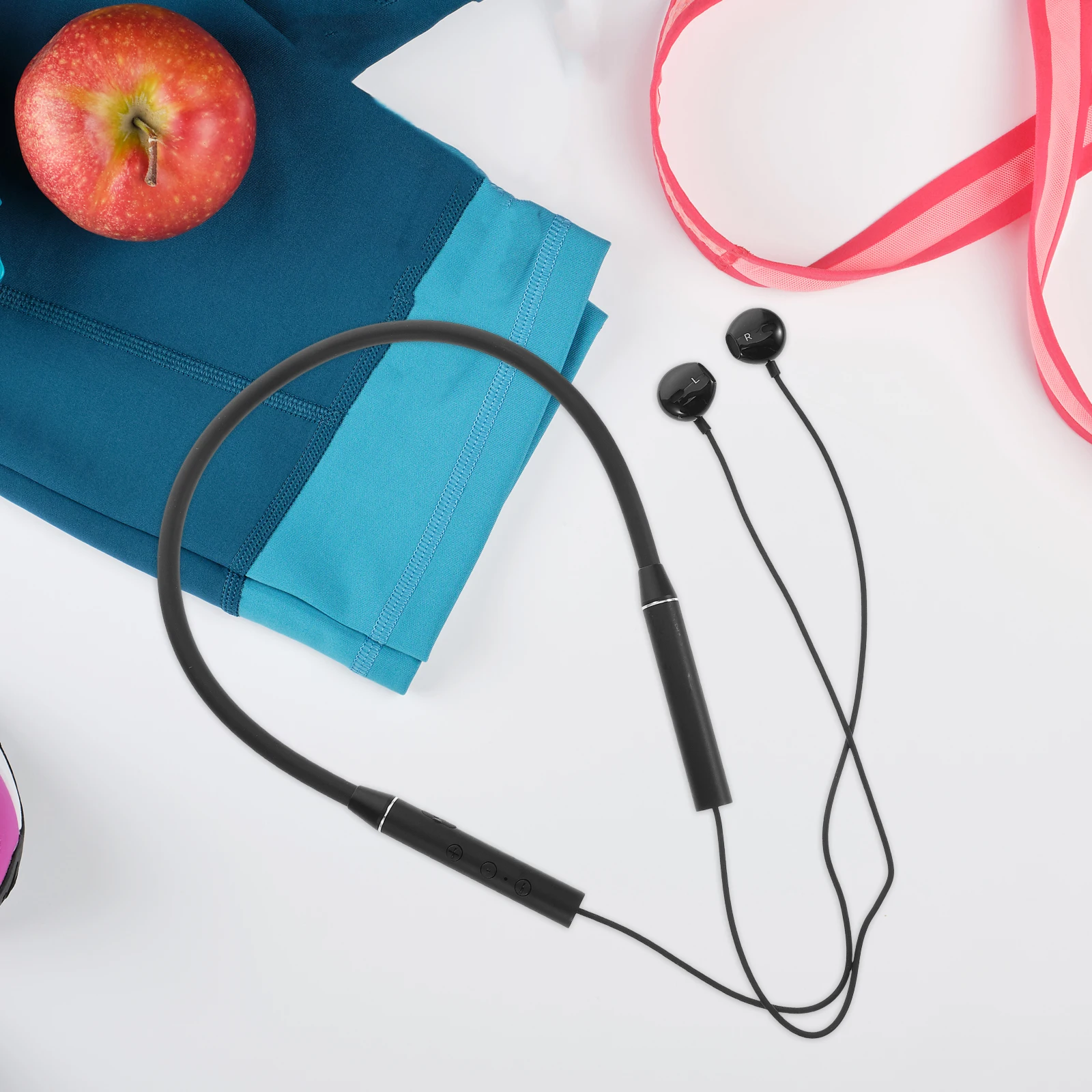 

Wireless Neckband Headphones Grey Long Life Noise Cancelling Sport Earphones Sweatproof Soundproof Workout Travel Stereo