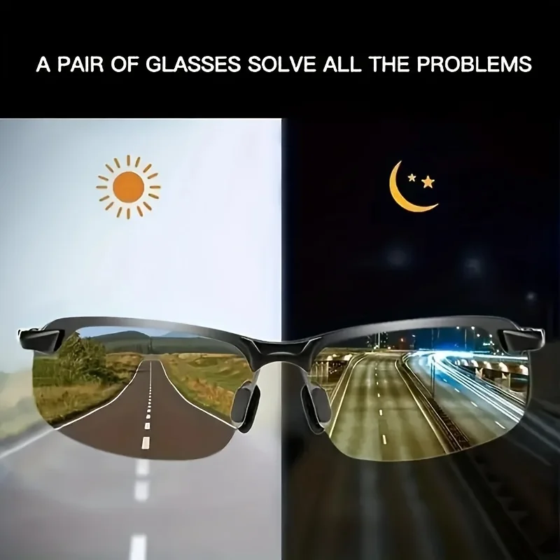 Photochrome polarisierte Fahrbrille für den Außenbereich, ultraleichte Anti-Strahlungs-Brille, Angeln, Wandern, Sonnenbrille, Fahrerbrille – Detail 4