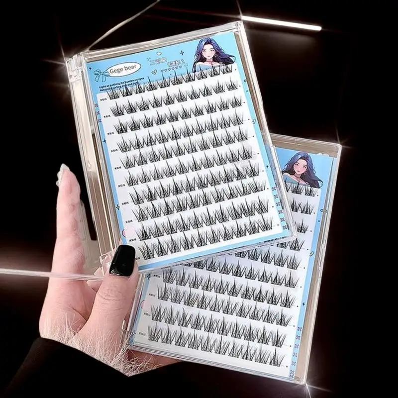 Ciglia finte senza colla Gege Bear: applicazione facile in 3 fasi, aspetto naturale, perfette per principianti con design girasole