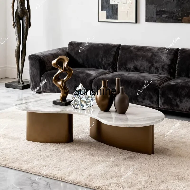 

Light luxury high-end living room home high-end tea table
