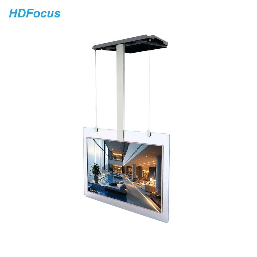 Ultra High Brightness Retail Advertising Double Sided Transparent Indoor LCD Display Shop Window Display