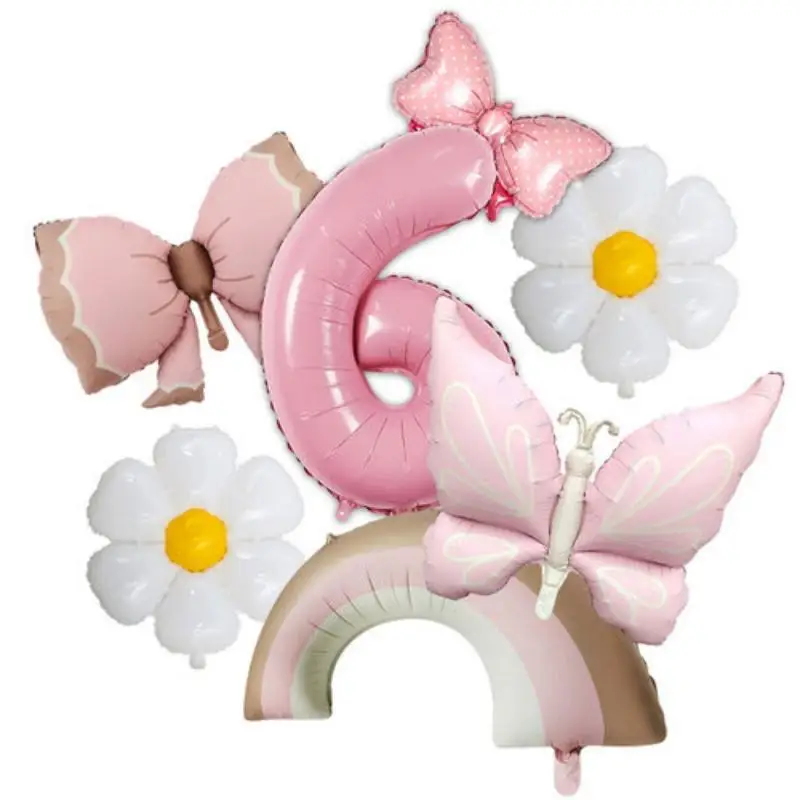 Neue Schmetterlings-Themen-Geburtstagsparty-Artikel: Schmetterlings-Tischgeschirr, Teller, Becher, Servietten, Tischdecke, Party-Deko, Ballons, Papa-Armband – Detail 36