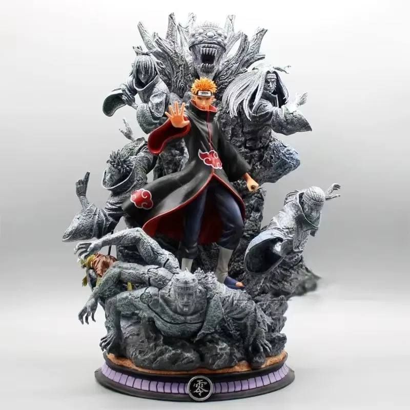 

Anime NARUTO Pain Figures Naruto Rock Statue Seven Shadows Resonance Action Figures PVC Model Ornament Toys Doll Gifts