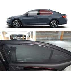 For Skoda Superb Sedan 2016-2022 2023 Magnetic Car Sunshade Shield Front Windshield Curtain Rear Side Window Sun Shade Visor