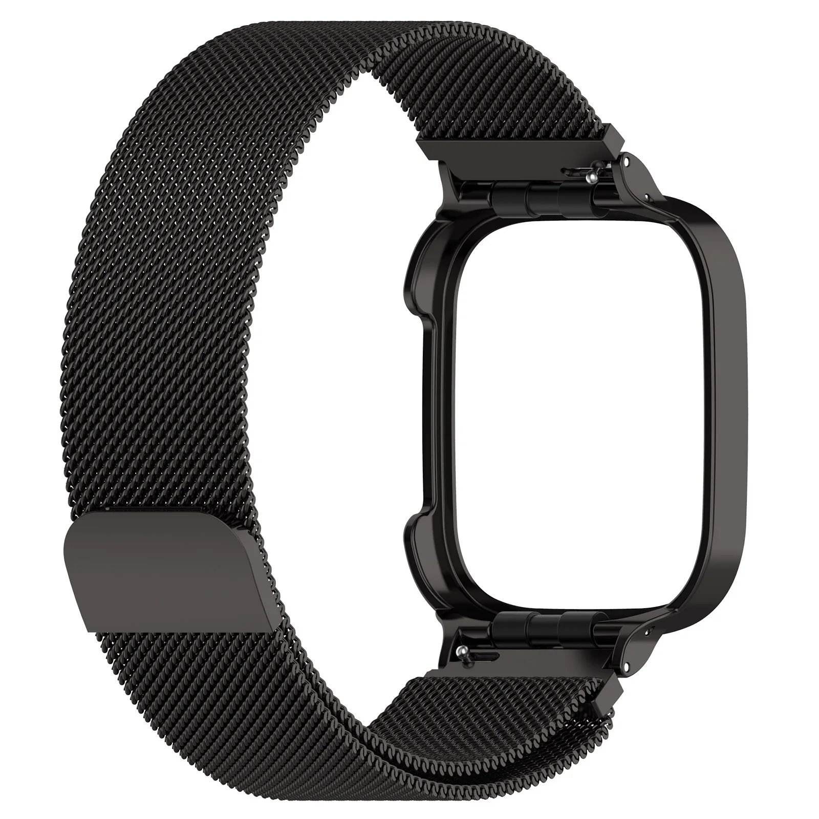 Bandes à boucle magnétique pour Xiaomi Mi Watch 3, bracelet actif, ceinture en métal, bracelet + étui, Redmi Watch 3