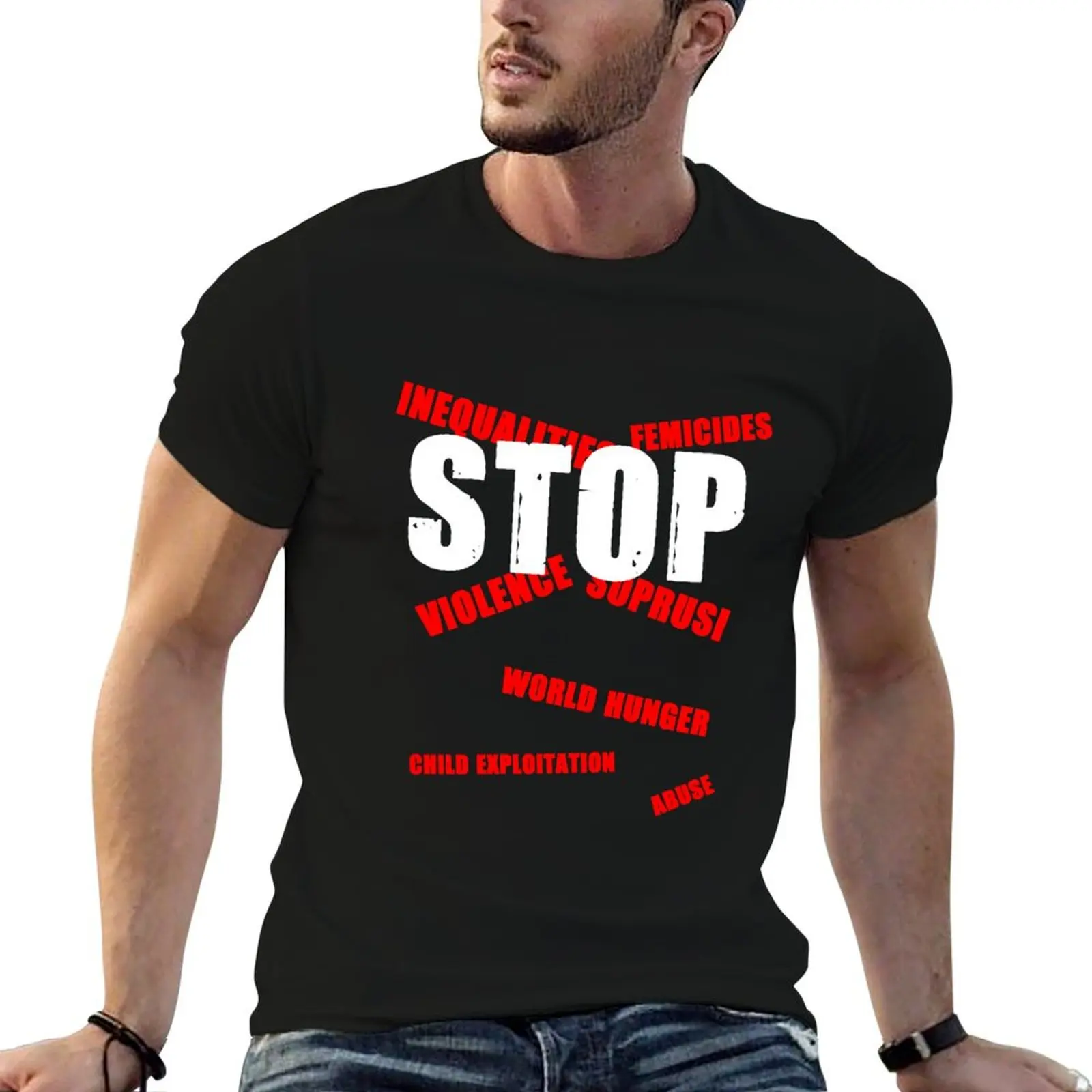 Stop T-Shirt Holiday Lightweight T-Shirt