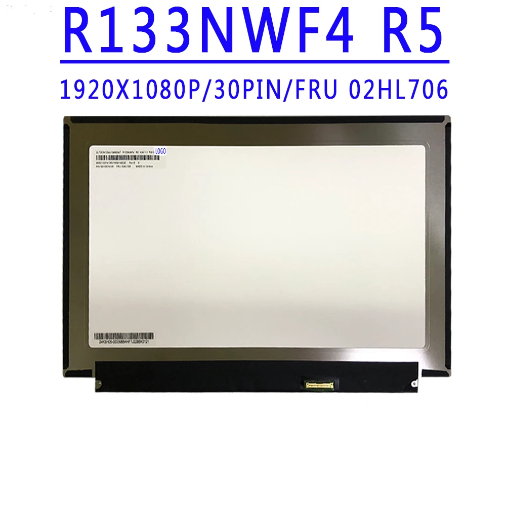 FRU 02HL714 5D10W87108 13.3 inch 40PINS EDP 1920*1080 IPS LCD Screen With Touch Screen R133NWF4 R5 For Lenovo ThinkPad X390 LCD