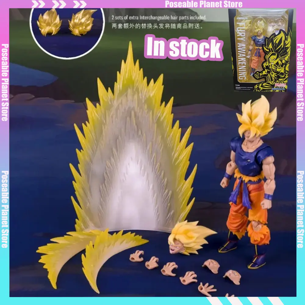 

Demoniacal Fit Dragon Ball SHF [Rage Awakening] Battle Loss Super League Goku ПВХ 1/12 14,5 см Аниме Фигурка Игрушки Подарки