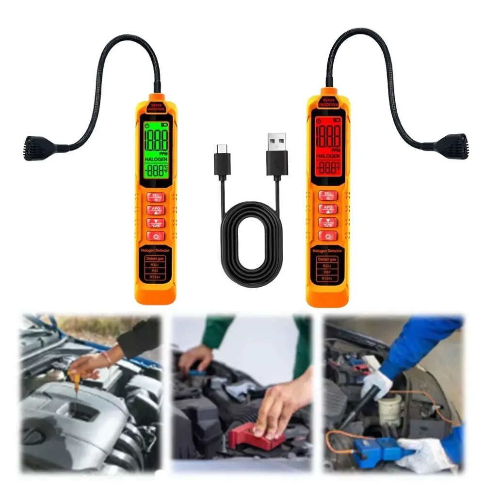 

Refrigerant Leak Detector HVAC/Auto & Halogen Sniffer with LCD Display Accurately Detects Ideal for Professional & Home Use