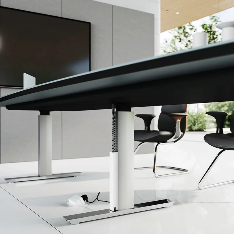 custom.Commercial Luxury Modern Wood Extendable Conference Table 10 Seater Meeting Room Desk School Hotel & Hospital