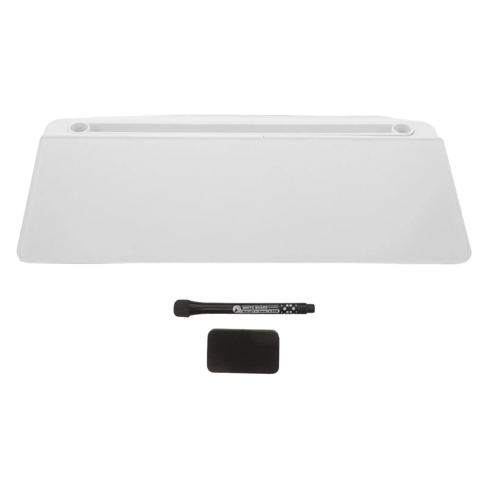 Desktop Tempered Glass Whiteboard Glass Dry Erase Memo Board Desk Organizer with Storage Tray Small Desktop Whiteboard Office