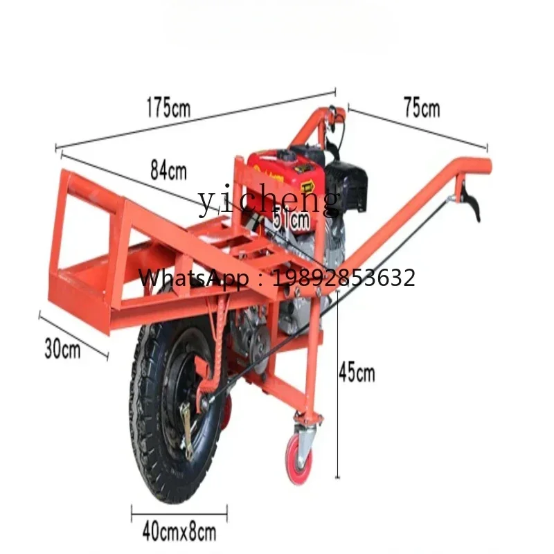 motor agricultural tricycle bucket climbing orchard transfer trolley