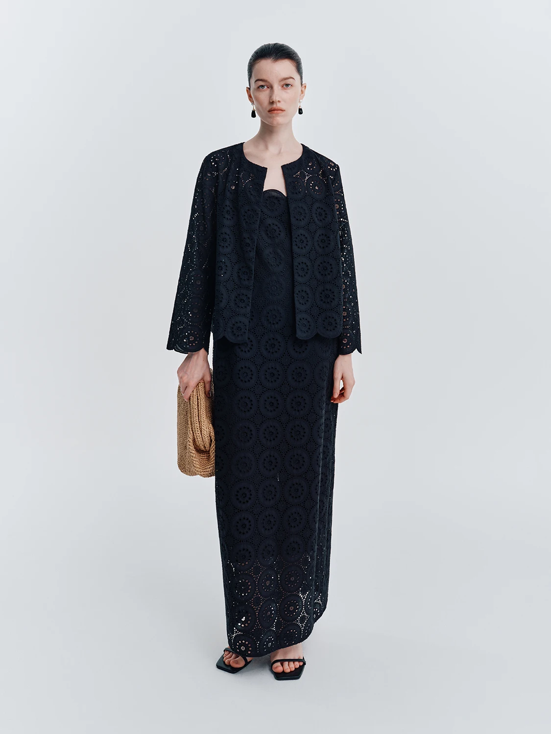 

Deebydwang комплект из смеси хлопка с вышивкой, тяжелый комплект джета с цветочной отделкой для женщин, летняя коллекция powyżej 35 лет, круглый...