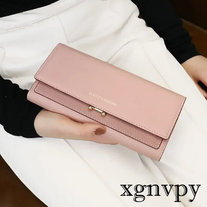 xgnvpy 2023 Brand Luxury Women Wallet Long Purse Clutch Bag High Capacity Female Wallet Lady Handbag Mujer Carteras