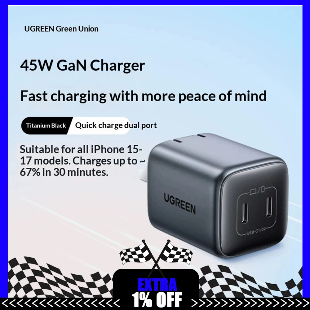 ugreen-cd272窒化ガリウムアダプターは新しい充電電力に対応します。-窒化ガリウム充電器、携帯電話急速充電器