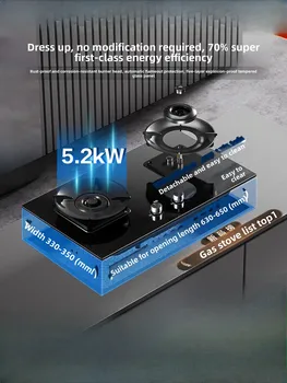 Natural gas, liquefied petroleum gas, coal gas stove, household double burner high-power gas stove