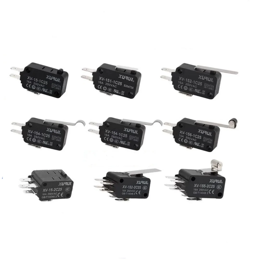 3 PCS XV-15 16A Micro Limit Travel Switches 152 153 154 155 156