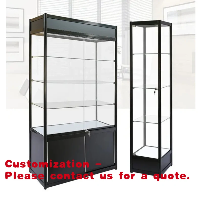 

custom.Porcelain Antique Display Cabinet Clay Sculpture Crafts Glass showcase