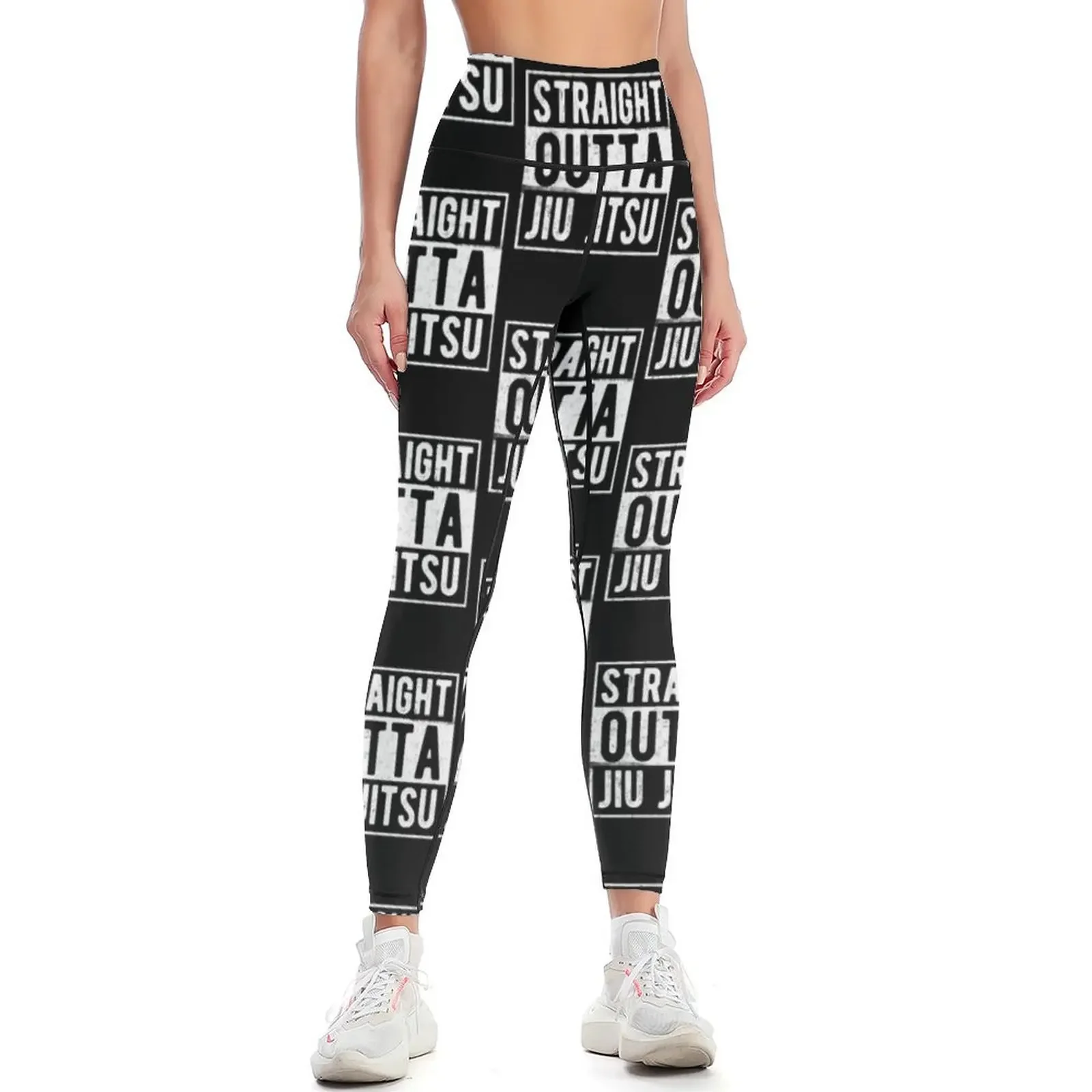 

Straight Outta Jiu Jitsu Leggings Women's tights workout clothes for jogging pants gym womans Womens Leggings