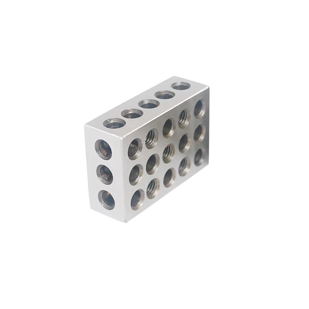 

2Pcs 23 Holes High Precision Block Parallel Clamping Block Set Milling Machine Vise Steel Block Gauge 1-2-3" 25-50-75MM