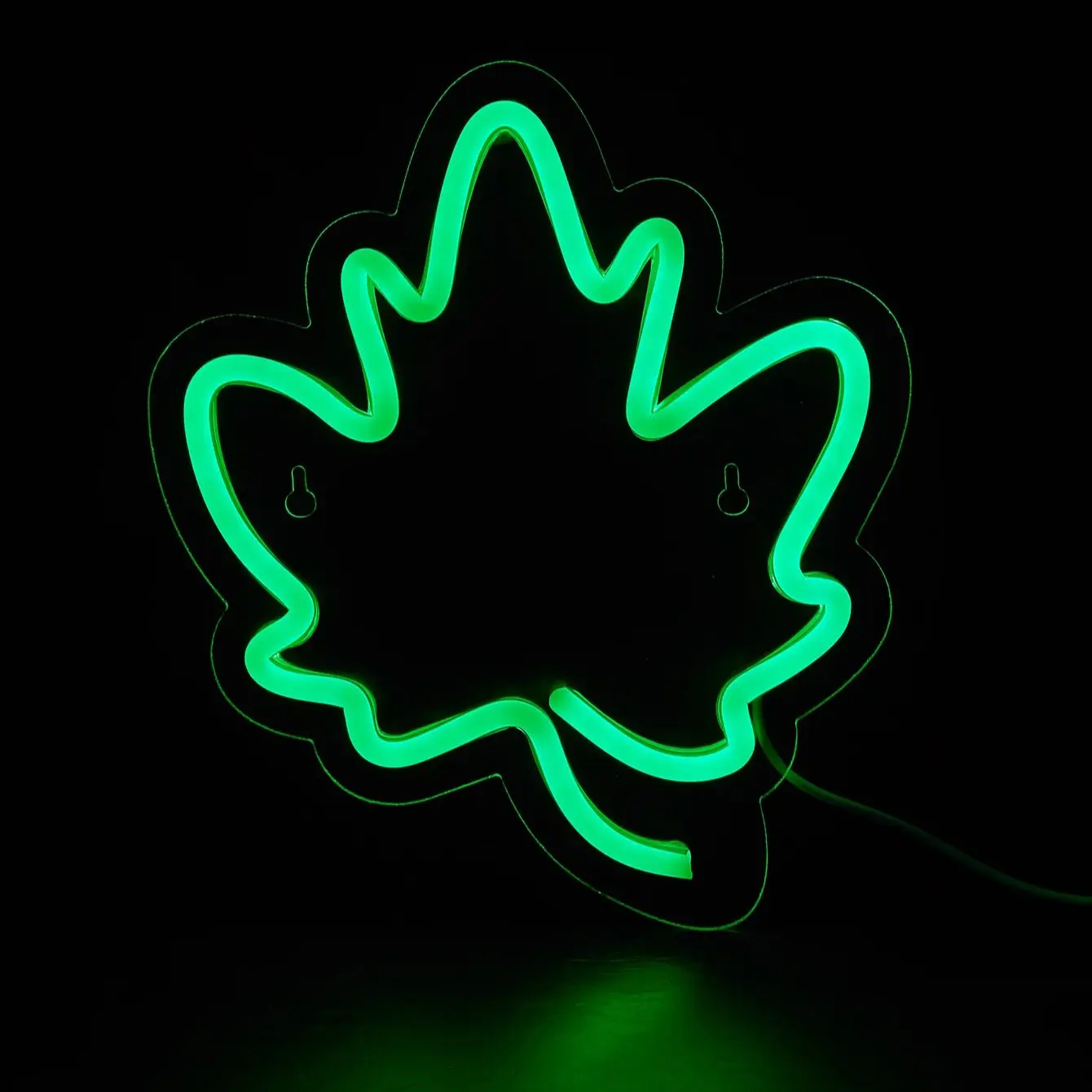 Chi-buy LED Neon Maple USB Powered Neon Signs Night Light 3D Wall Art Bedroom Living Room Decor Lamp