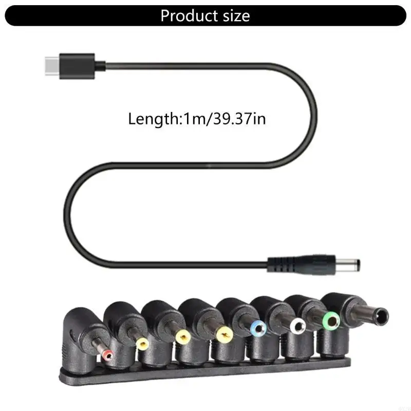 Cable adaptador alimentación DC5521 100 5V-20V para enrutadores computadoras portátiles y más