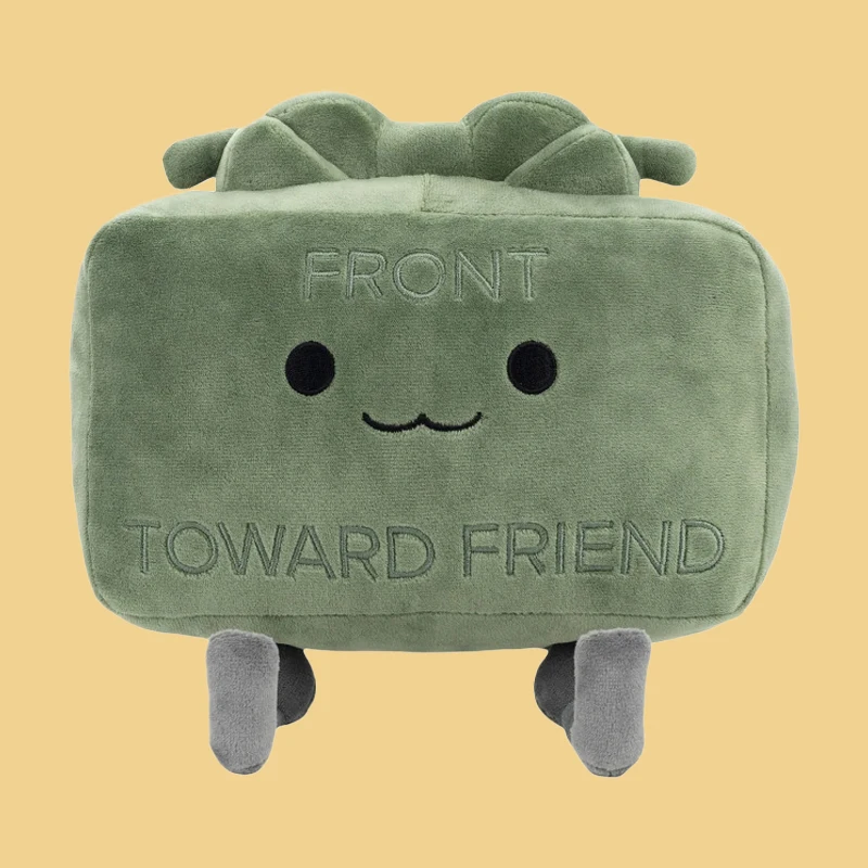 Kawaii Clay The Claymore Plush Doll Toy 20cm Cartoon Cute Soft Small Square Clay The Claymore Room Decoration Plush Doll Toy