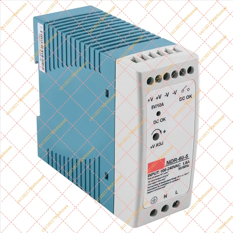 WFF MDR-60-5 60W 5V DIN Rail Power Supply, AC-DC Converter for Industrial Automation