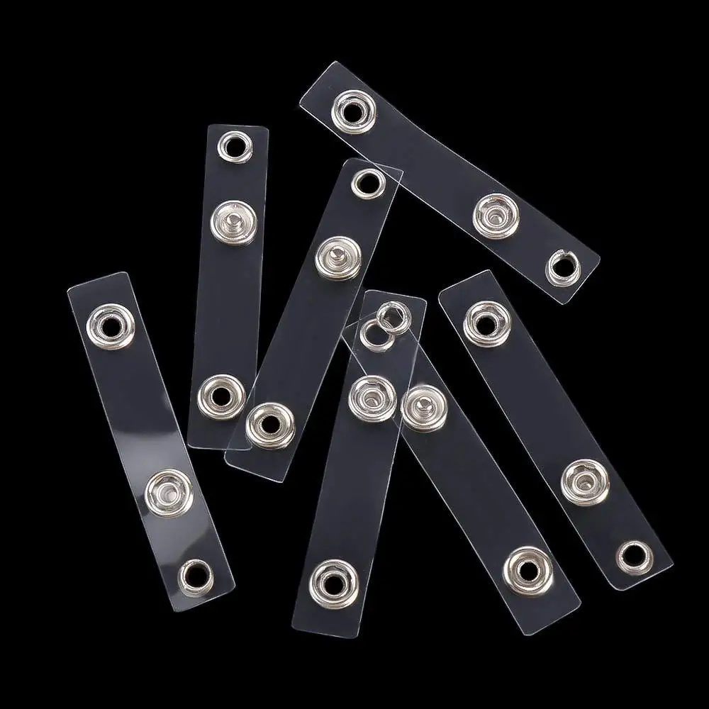 10 Pieces Retractable Transparent Badge Holder Clear Card Holder Buckle ID Card Holder Name Card Keychains Card Holder Lanyard