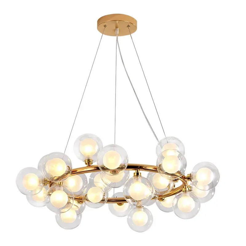 2021 الحديثة LED فقاعة أضواء الثريا لغرفة المعيشة الفاخرة غرفة الطعام الإنارة مع G4 Led #1