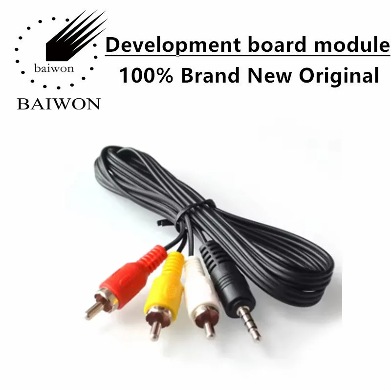 3.5 male head to 3 lotus head audio 1 minute 3AV cable TV speaker output 1 minute three head cable 18mm