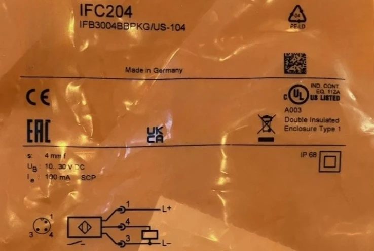 

Brand New Original IFC204 proximity switch Fast delivery