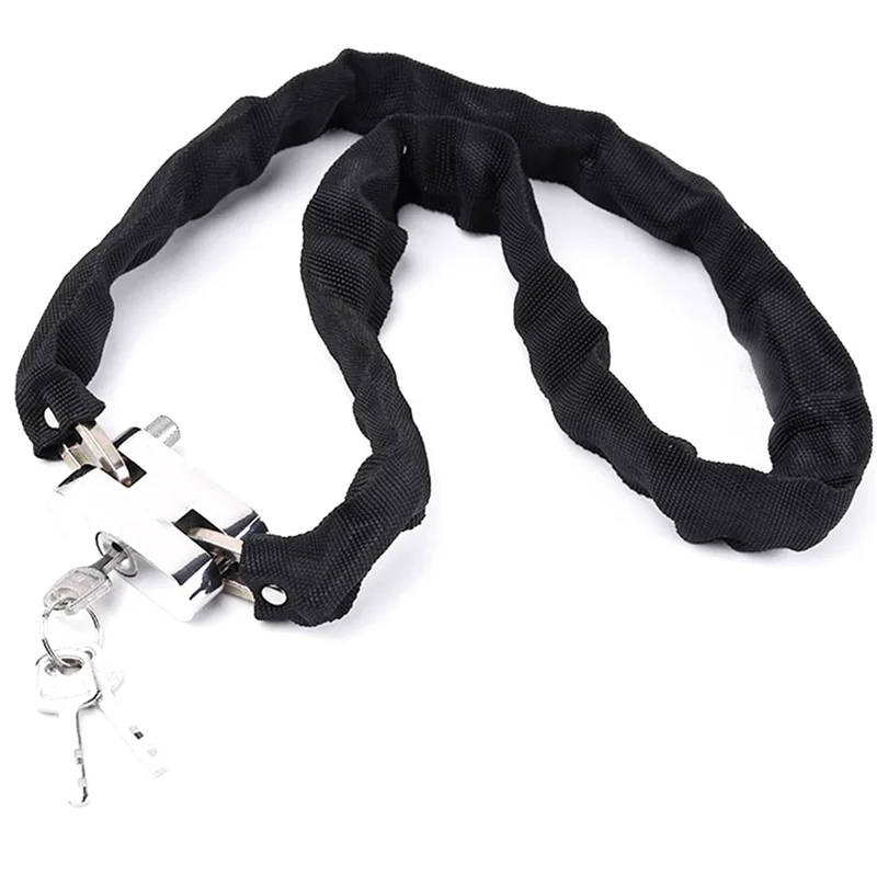 

A03G-2X Bike Lock 101CM Metal Anti-Theft MTB Road Bike Heavy Duty Safety Lock Motorcycle Padlock Bicycle Chain Lock With Key