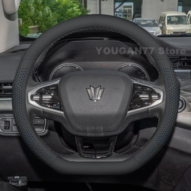 Leather Car Steering Wheel Cover For Oting Paladin 2023 2024 2025 Covers For Covers Auto interior Oting Paladin Accessories 2025