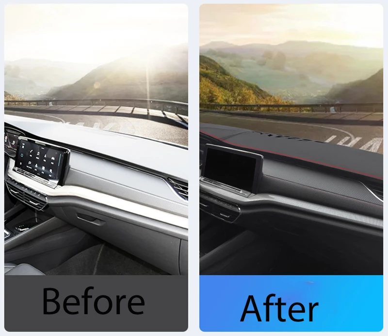 Cubierta de salpicadero de coche, alfombrilla Anti-UV para Skoda Octavia Pro A8 2021 2022, accesorios