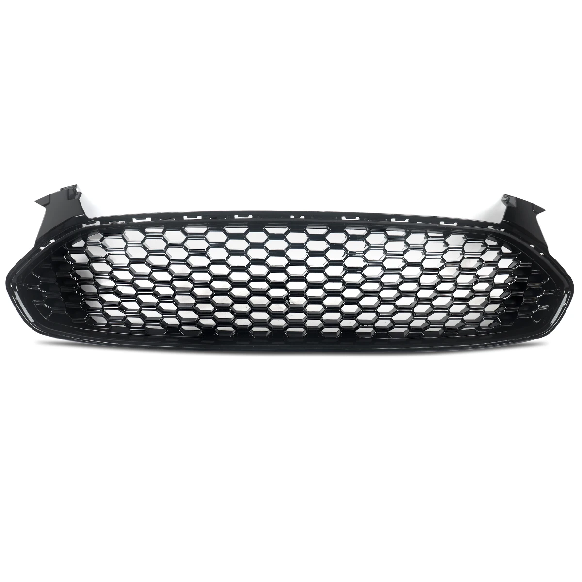 Front Bumper Honeycomb Mesh Grille Grill Fit for Ford Fusion 2013-2017 Black Car Front Bumper Grille Accessories