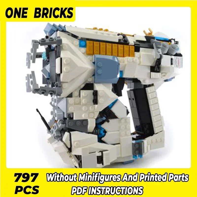 

797PCS Moc Bricks Military Model Titan Gun Modular Building Blocks Technology Gifts Toys For Children DIY Sets Assembling
