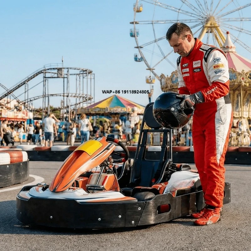200cc Gas Powered Go Karts for Adults Vortkart Professional Racing Kart Single Seater Kart for Competition Track